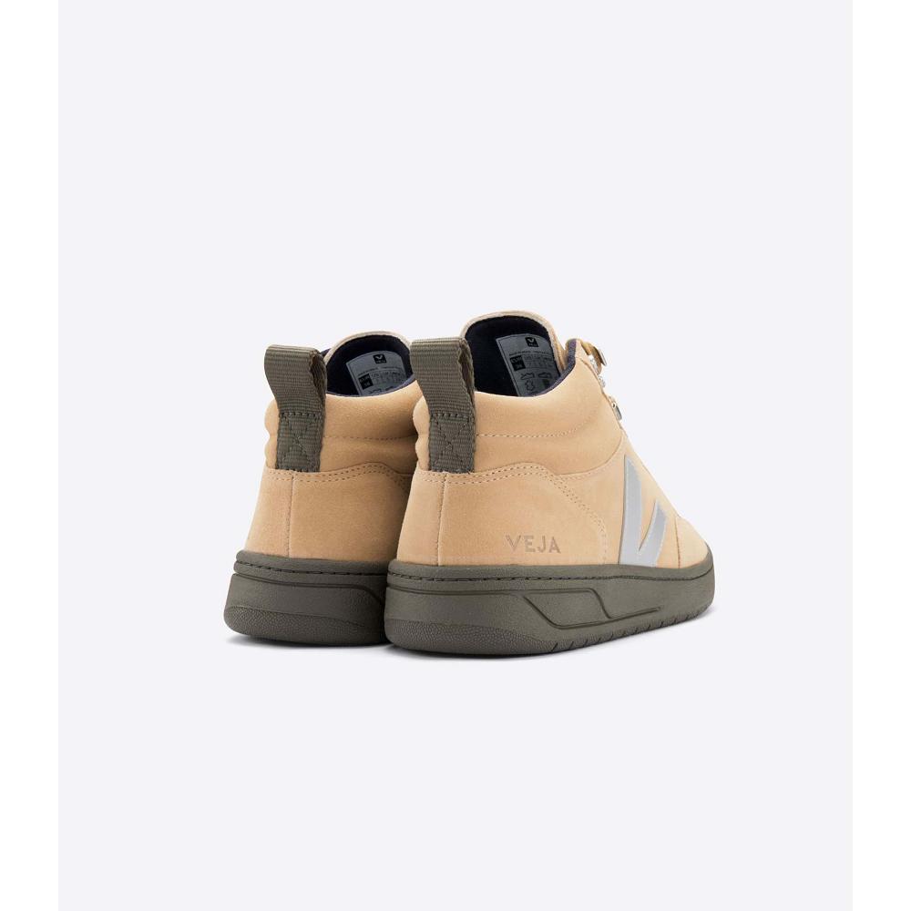 Veja RORAIMA SUEDE Hoog Heren Khaki | NL 108OKI